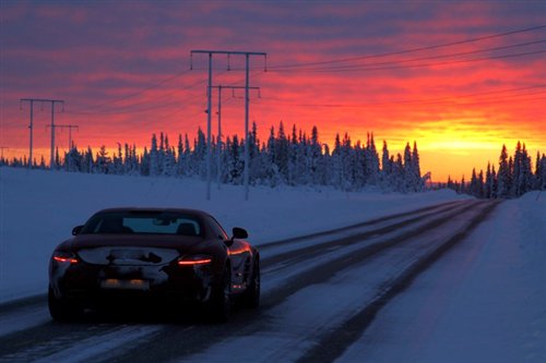 浪漫之旅 冰雪试驾2011款奔驰SLS AMG\(3\)