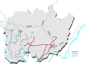 两江新区部分道路规划市规划局详解两江新区6条快速路,2条城市干道