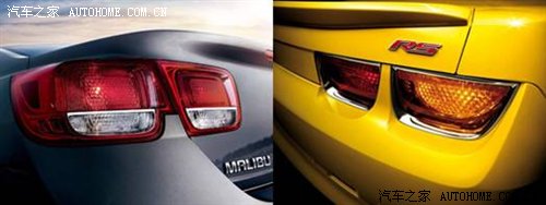 Malibu迈锐宝和Camaro科迈罗上运动化的立体式方筒双尾灯
