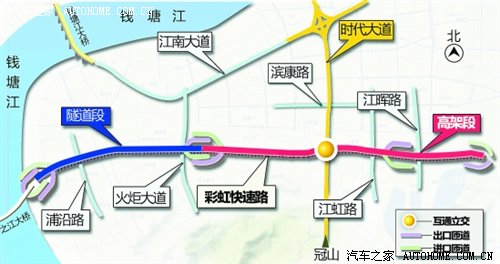 【图】彩虹快速路下穿隧道施工 公交线路调整_汽车之家