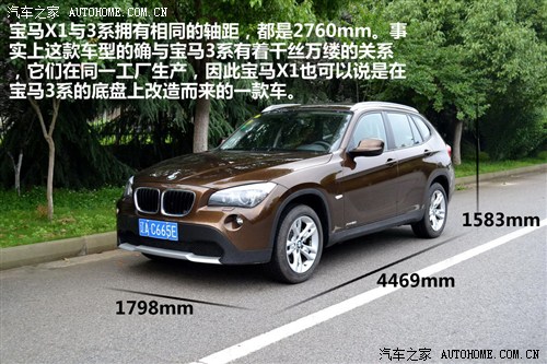 进口宝马x1的车身尺寸为4454mm/1798mm/1545mm,国产后的宝马x1