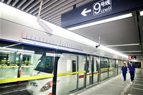 天津地铁九号线二期已经进入最后调试