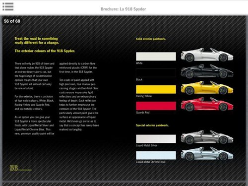 百公里油耗3升 保时捷918 Spyder宣传图 汽车之家