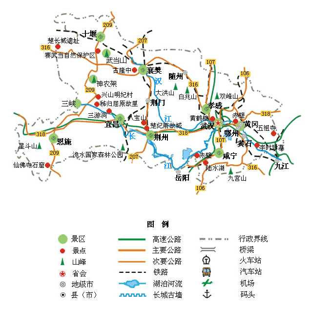 黑龙江旅游地图