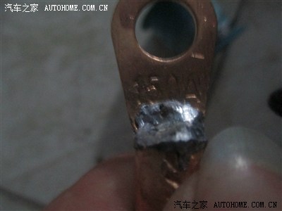 自己制作加强地线安装成功