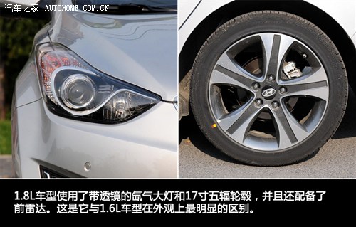 现代 北京现代 朗动 2012款 1.8l 自动尊贵型