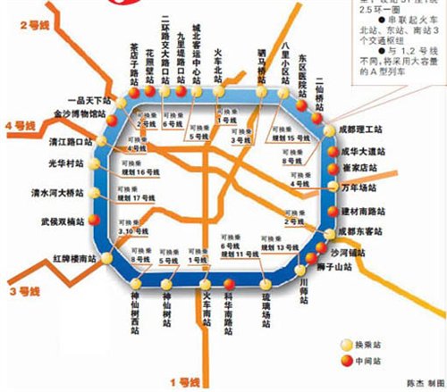 成都地铁7号线全线站点披露 共31个站点