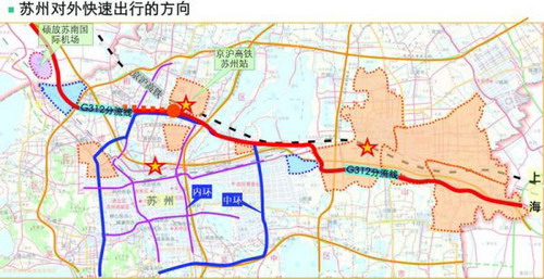 昆山312国道全程线路图图片