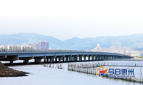 惠东盐洲跨海大桥主体完工 11月份通车