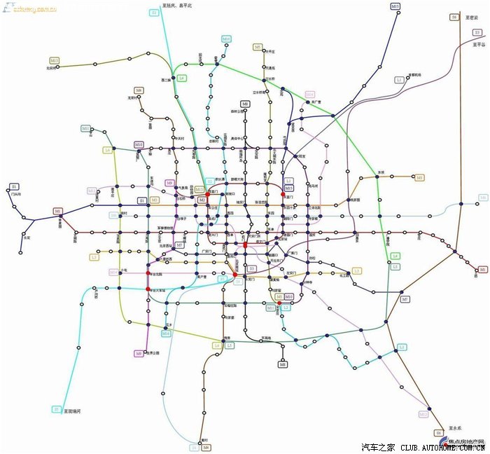 看了2015北京的地鐵規劃圖我無語了